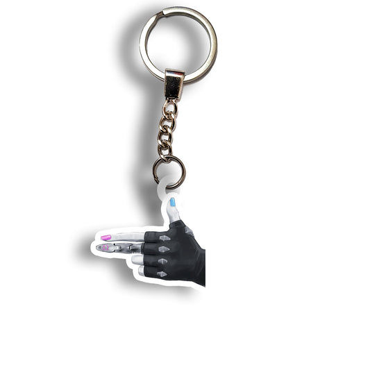 Jinx Gun-Hand Pose keychain