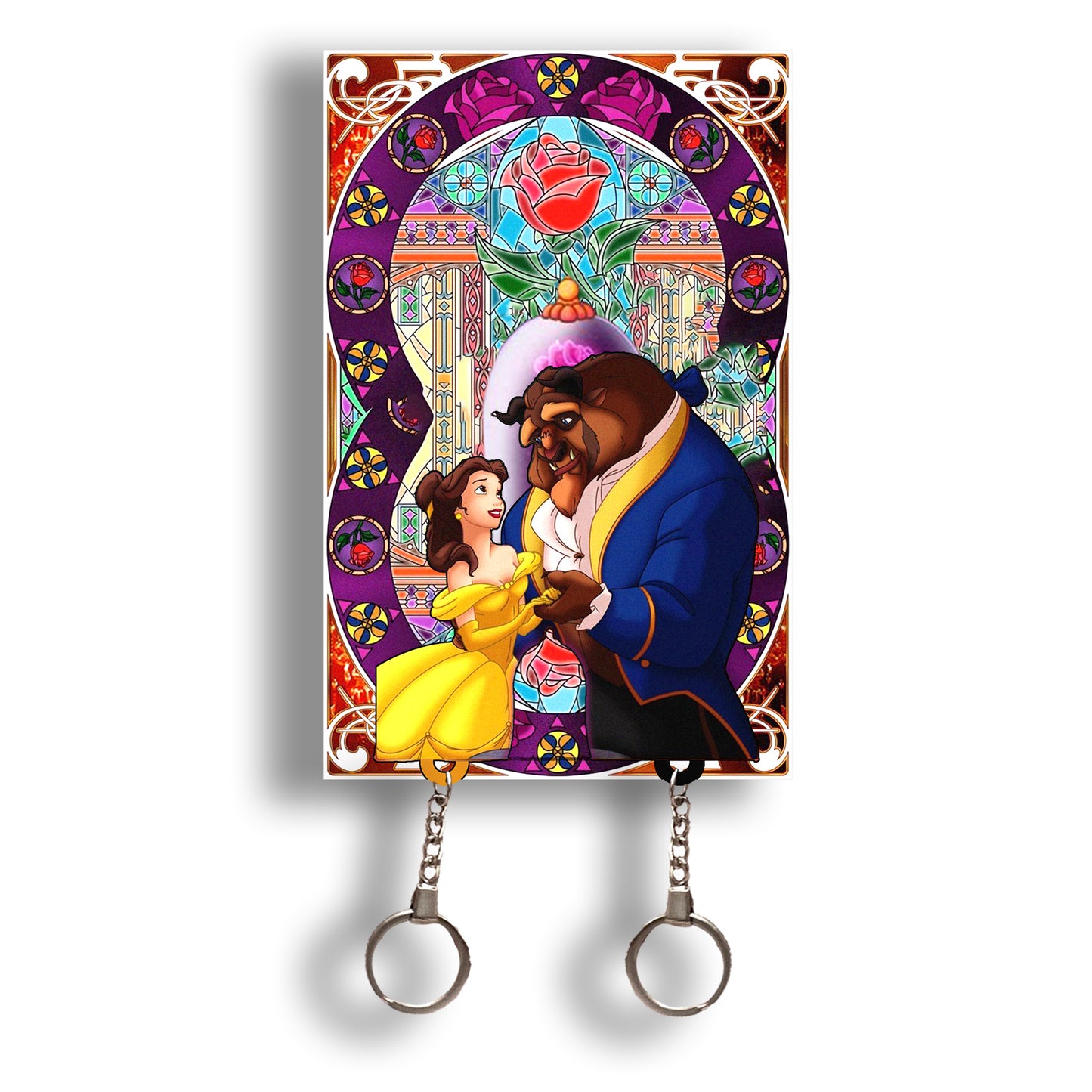 Beauty and the Beast Keychain Holder