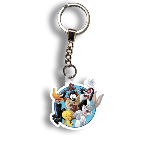 Bugs Bunny, Taz, Tweety, Sylvester & Daffy keychain