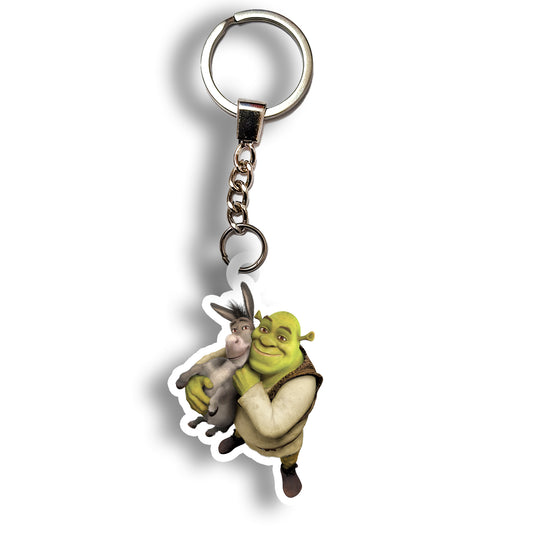 Shrek & Donkey keychain
