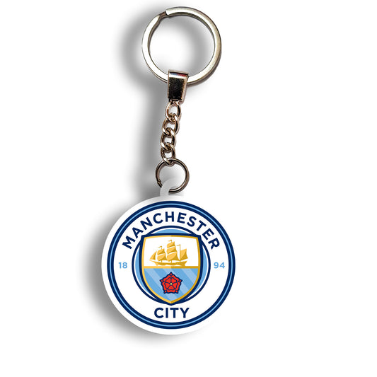 Manchester City logo keychain