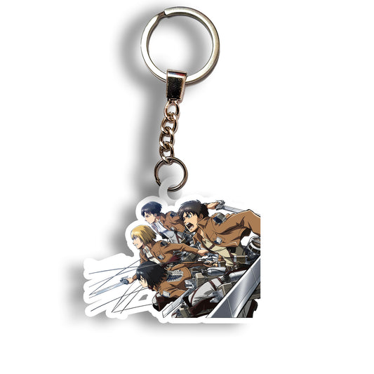 Eren, Armin, Mikasa, and Levi Keychain