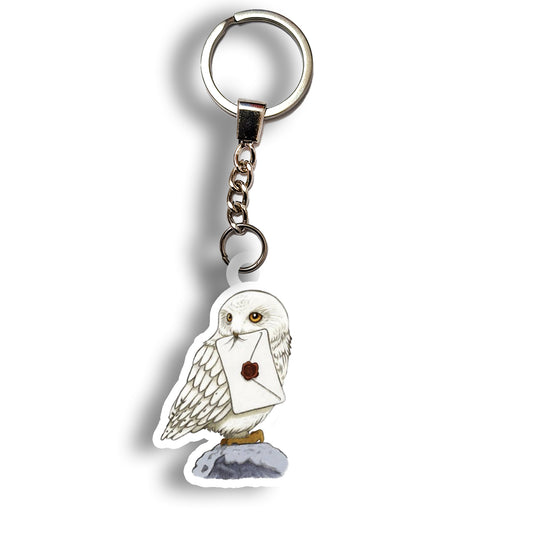 White Owl keychain