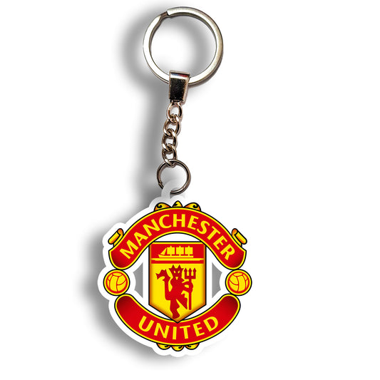 Manchester United logo keychain