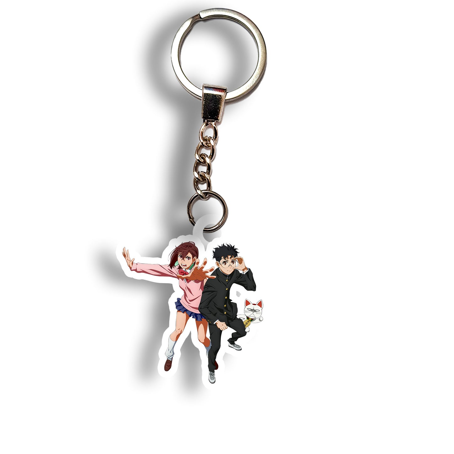 Momo & Okarun – Dynamic Duo Keychain