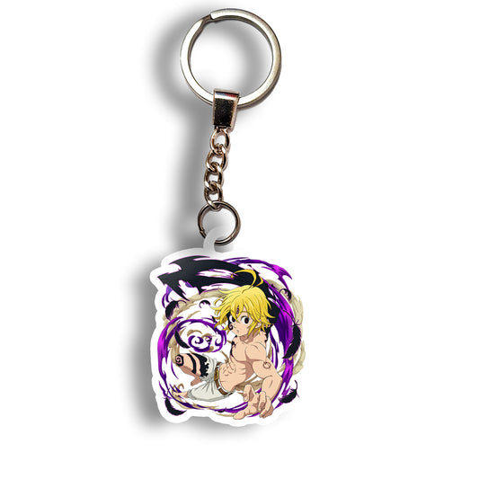 Meliodas with Demon Form keychain