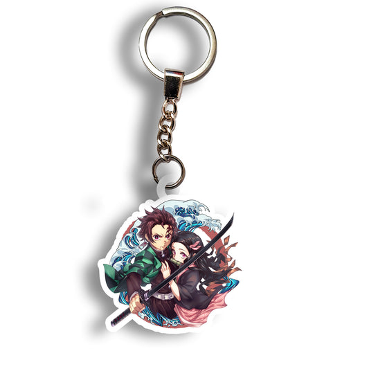 Tanjiro & Nezuko keychain