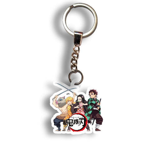 Tanjiro & Nezuko & Zenitsu & Inosuke keychain