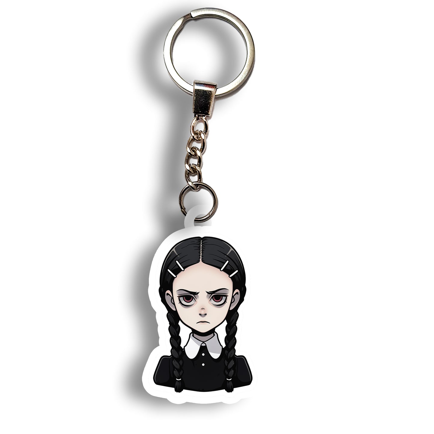 Wednesday Addams keychain