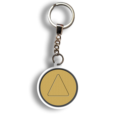 Triangle Honeycomb keychain