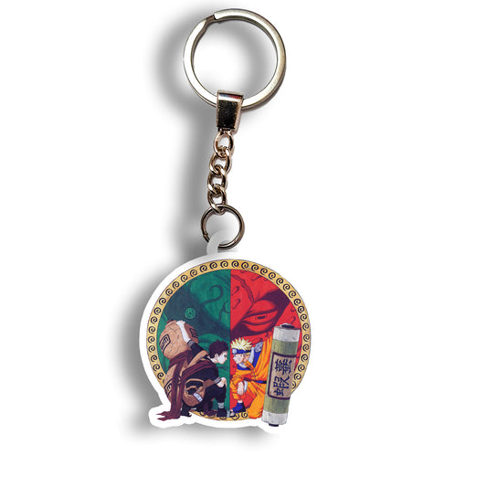Naruto vs Gaara keychain