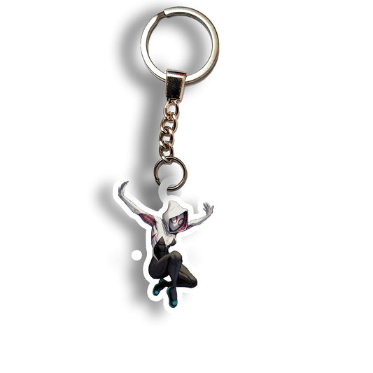 Gwen Stacy (Spider-Verse) keychain