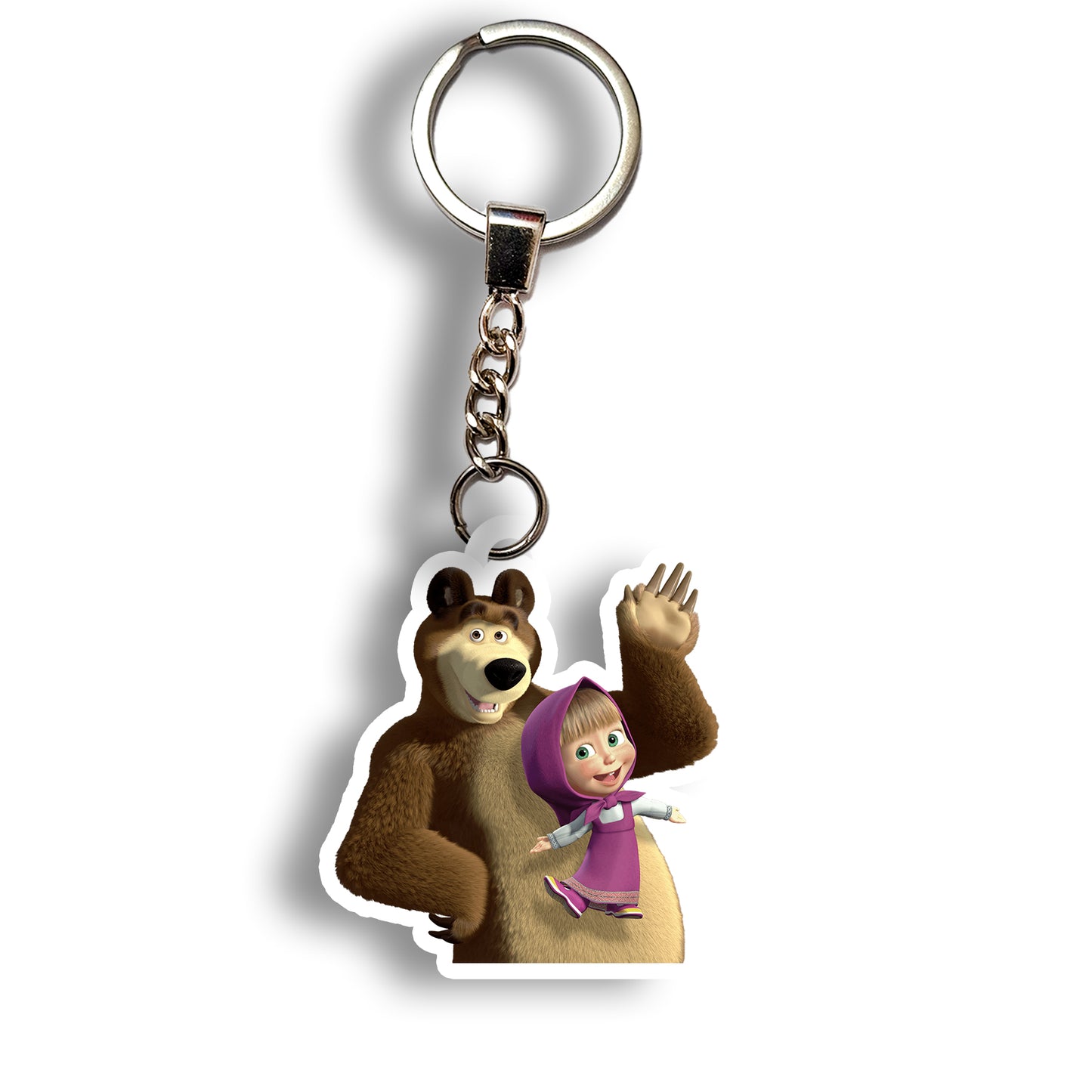Masha and the Bear keychain