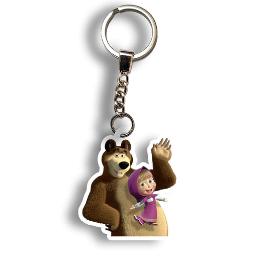 Masha and the Bear keychain