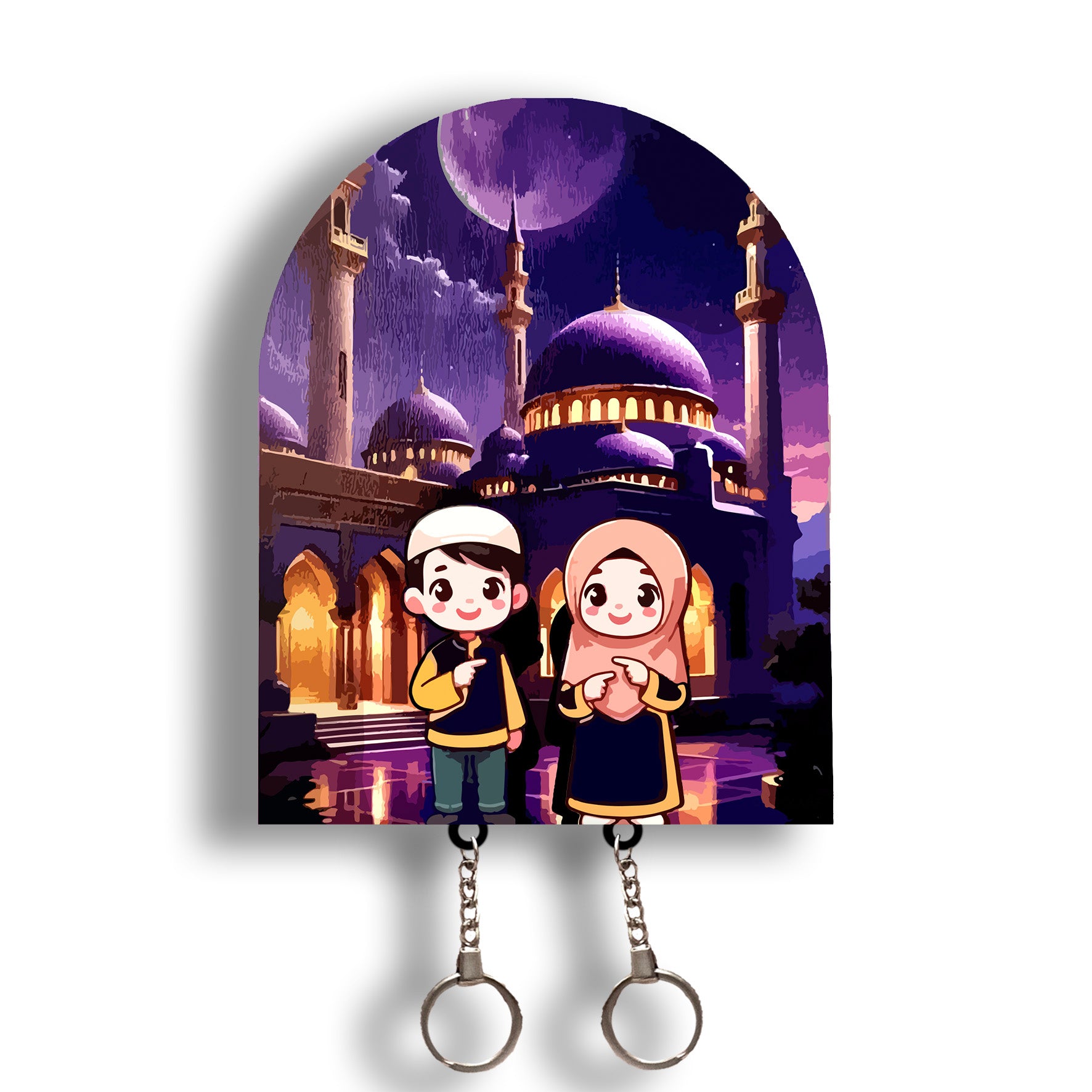 Islamic Design Keychain Holder – Art Tone