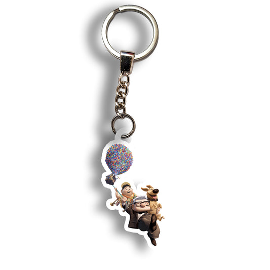 Russell, Carl & Dug keychain