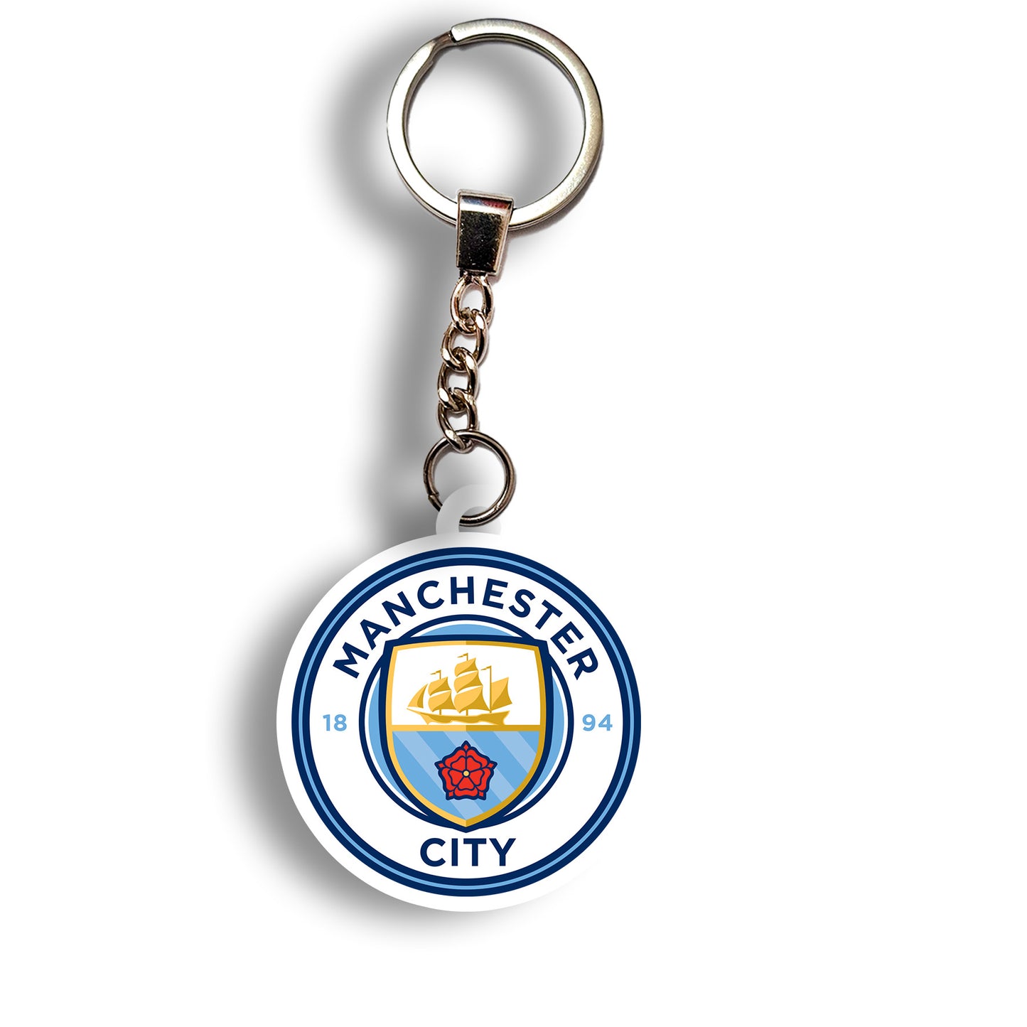 Manchester City logo keychain