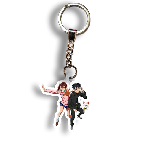 Momo & Okarun – Dynamic Duo Keychain