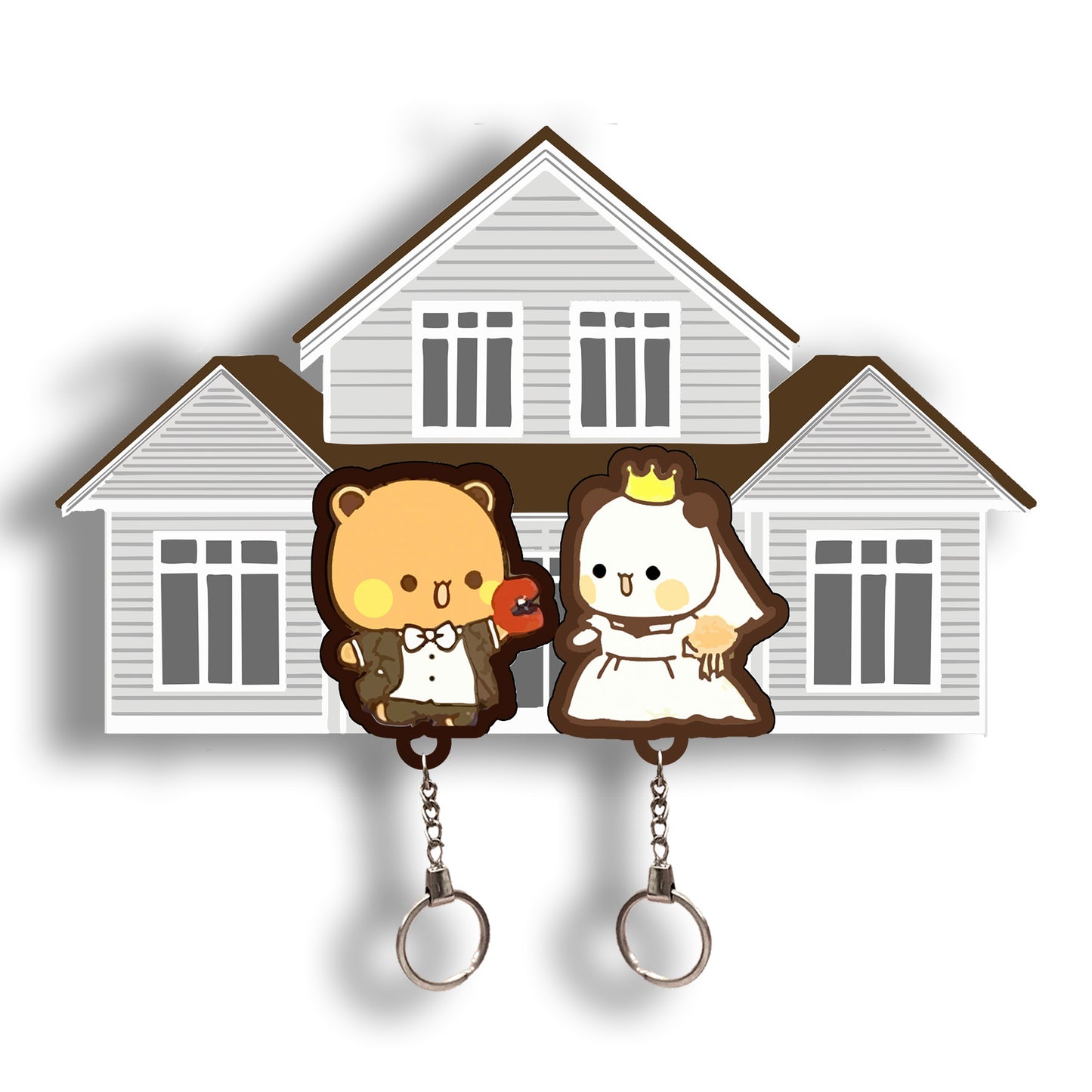 Milk & Mocha Bears Keychain Holder