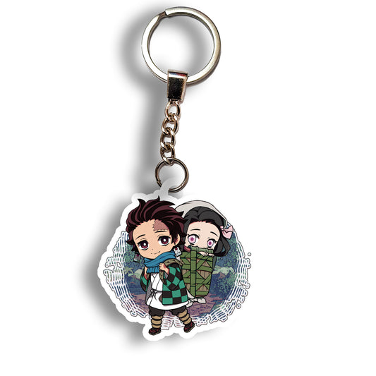 Tanjiro & Nezuko Chibi keychain