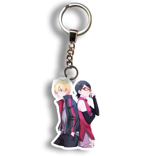 Boruto & Sarada keychain