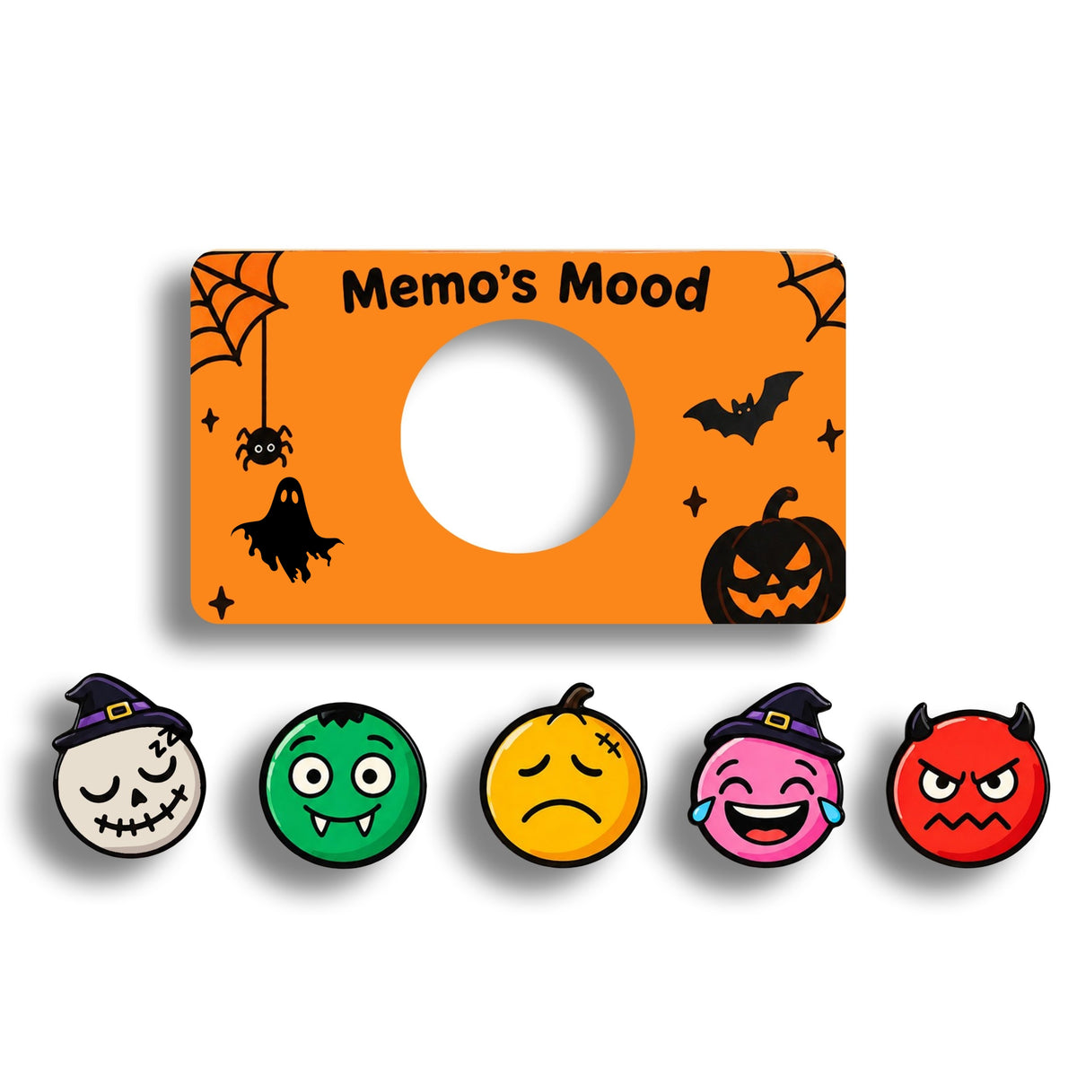 Personalized Daily Mood Magnet Halloween Edition fridge magnet frame with name